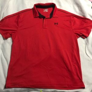 Red Under Armour UA Polo Sise 2XL